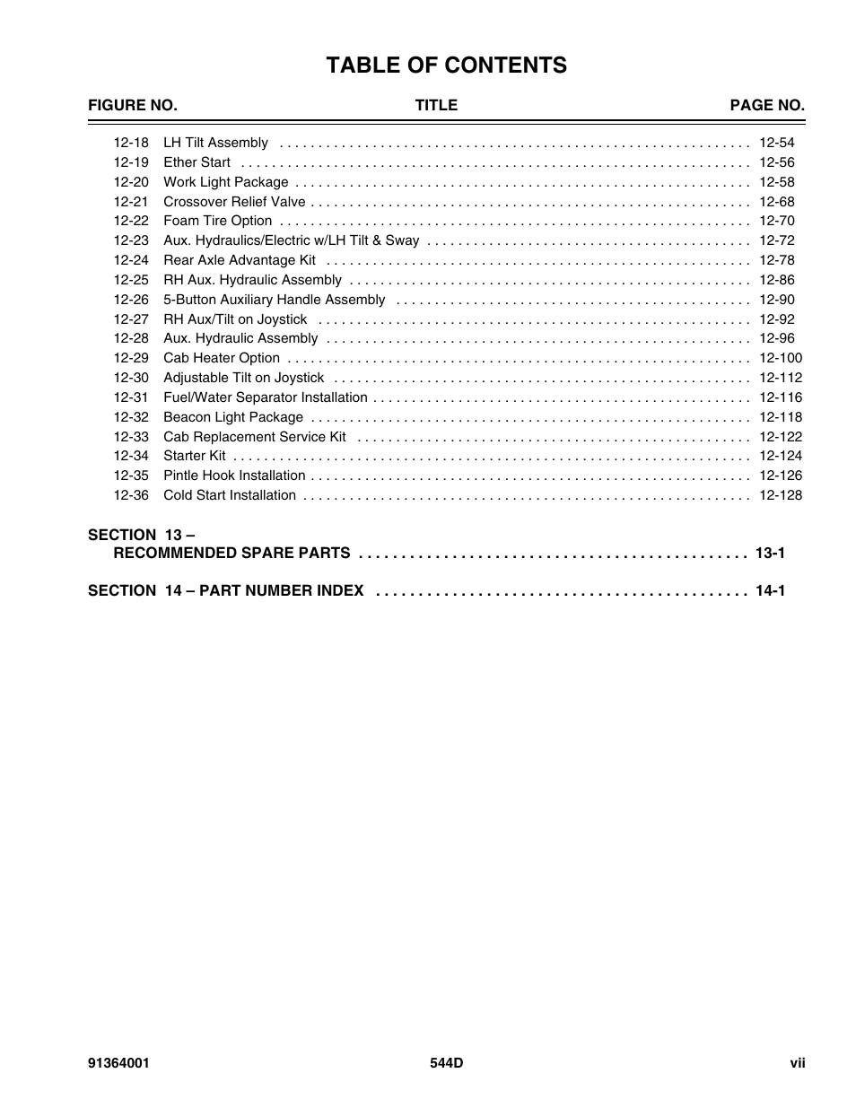 JLG 544D-10 Parts Manual User Manual | Page 9 / 730