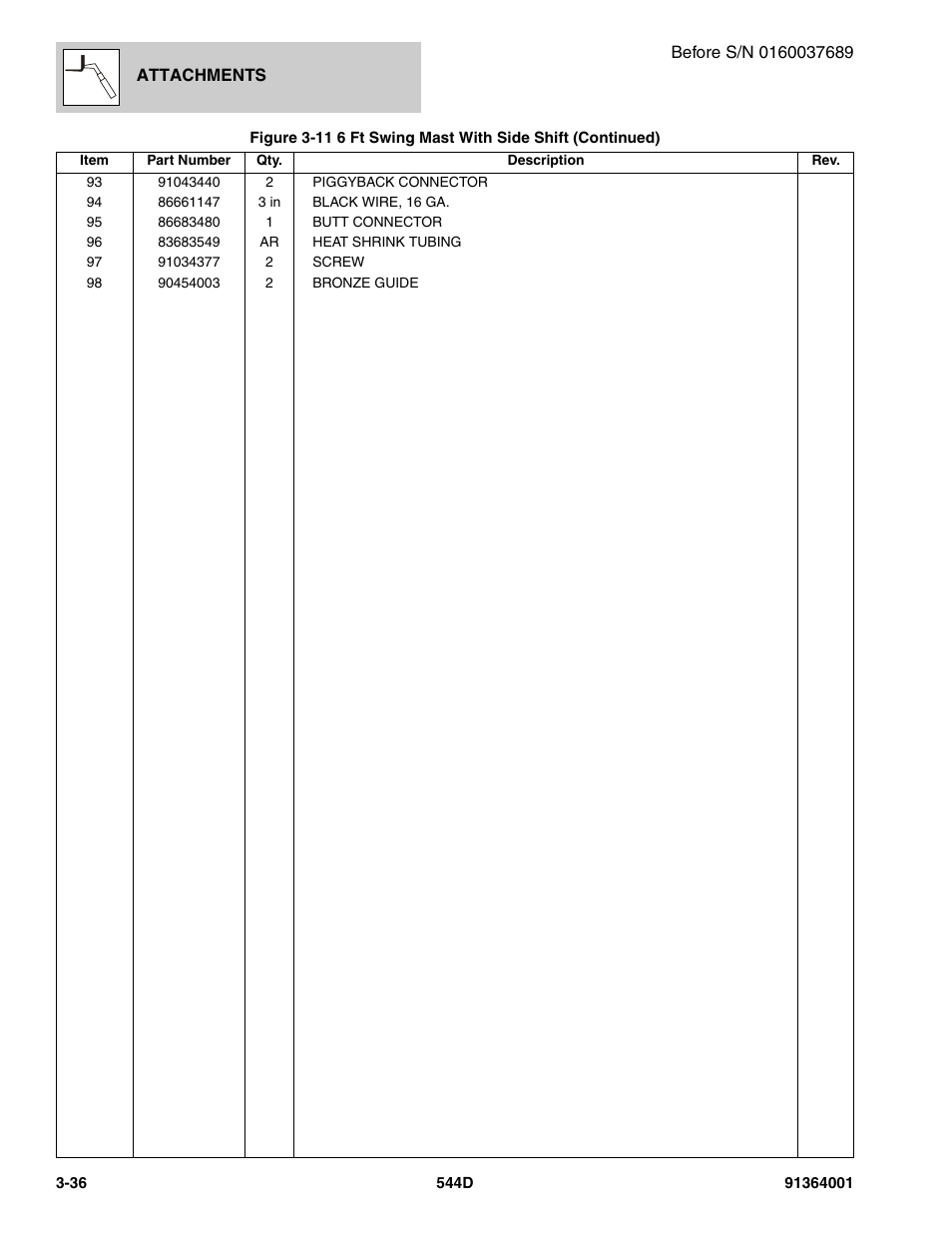 JLG 544D-10 Parts Manual User Manual | Page 94 / 730