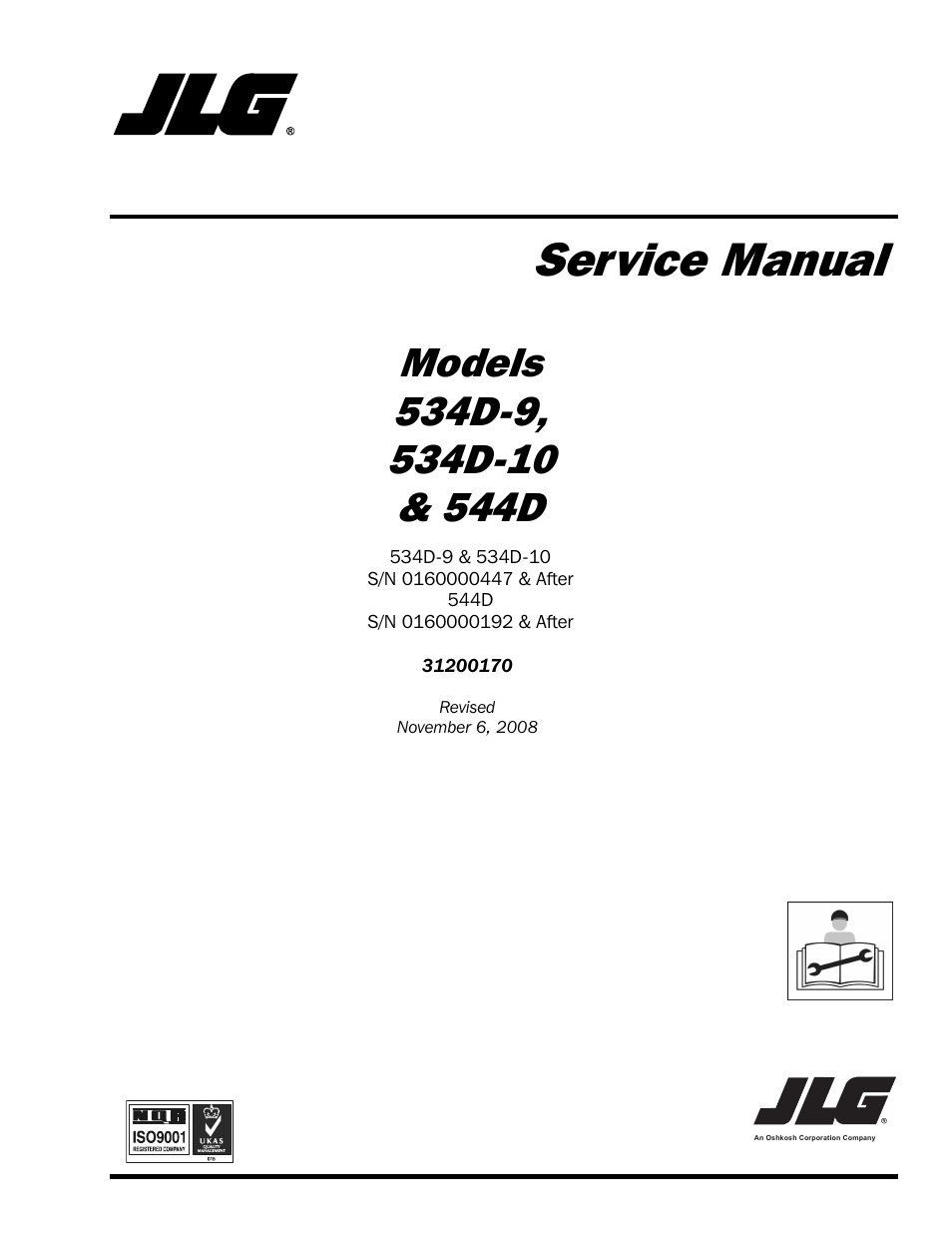 JLG 534D-10 User Manual | 174 pages