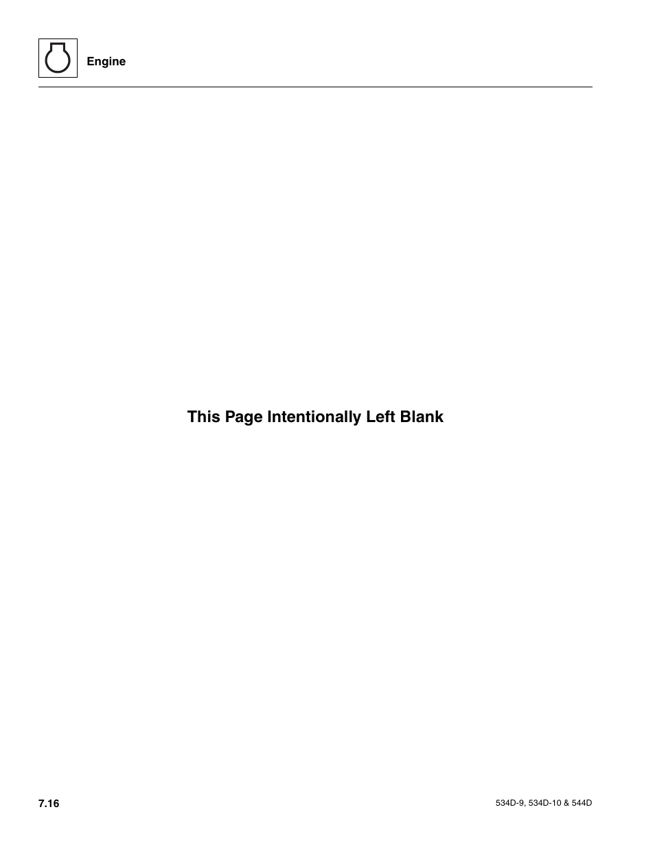 This page intentionally left blank | JLG 534D-10 User Manual | Page 124 / 174