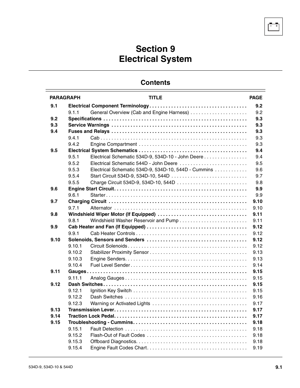 JLG 534D-10 User Manual | Page 149 / 174