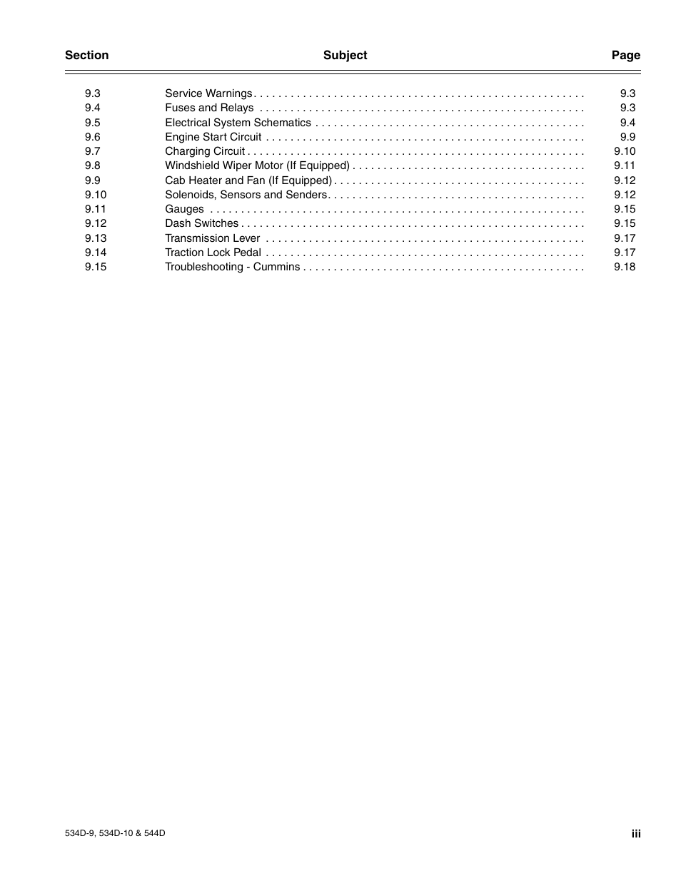 JLG 534D-10 User Manual | Page 7 / 174