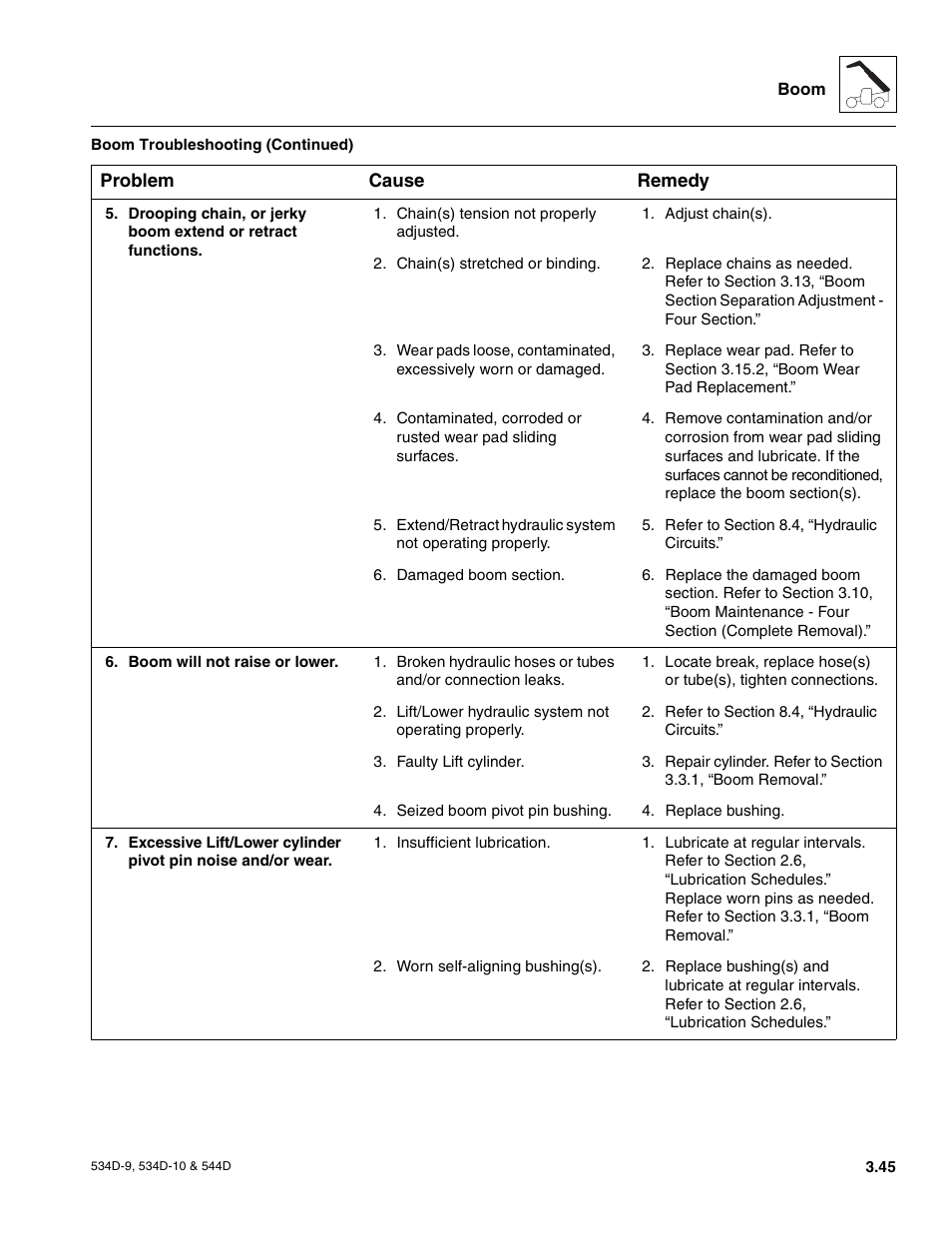 JLG 534D-10 User Manual | Page 73 / 174