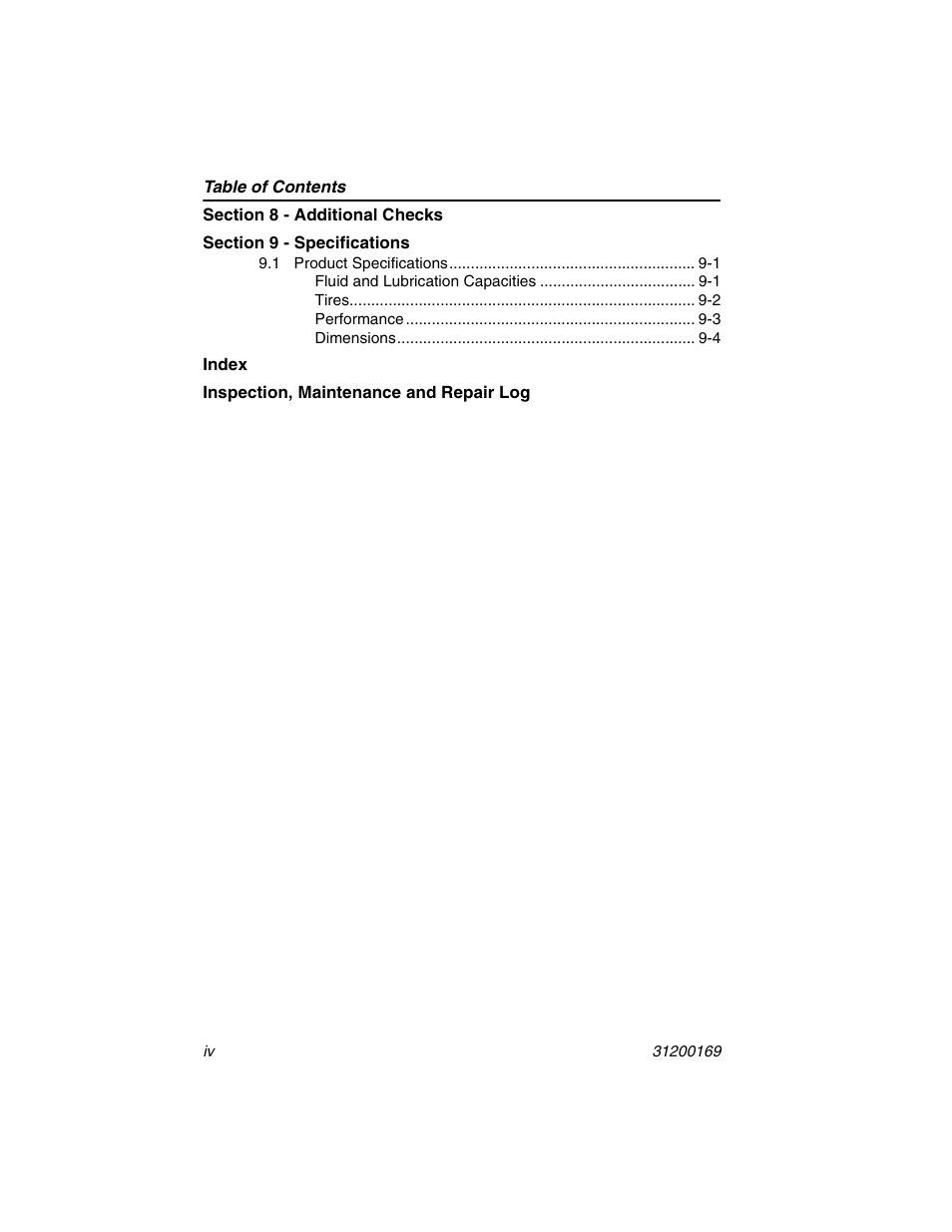 JLG 534D-9 Operator Manual User Manual | Page 10 / 142