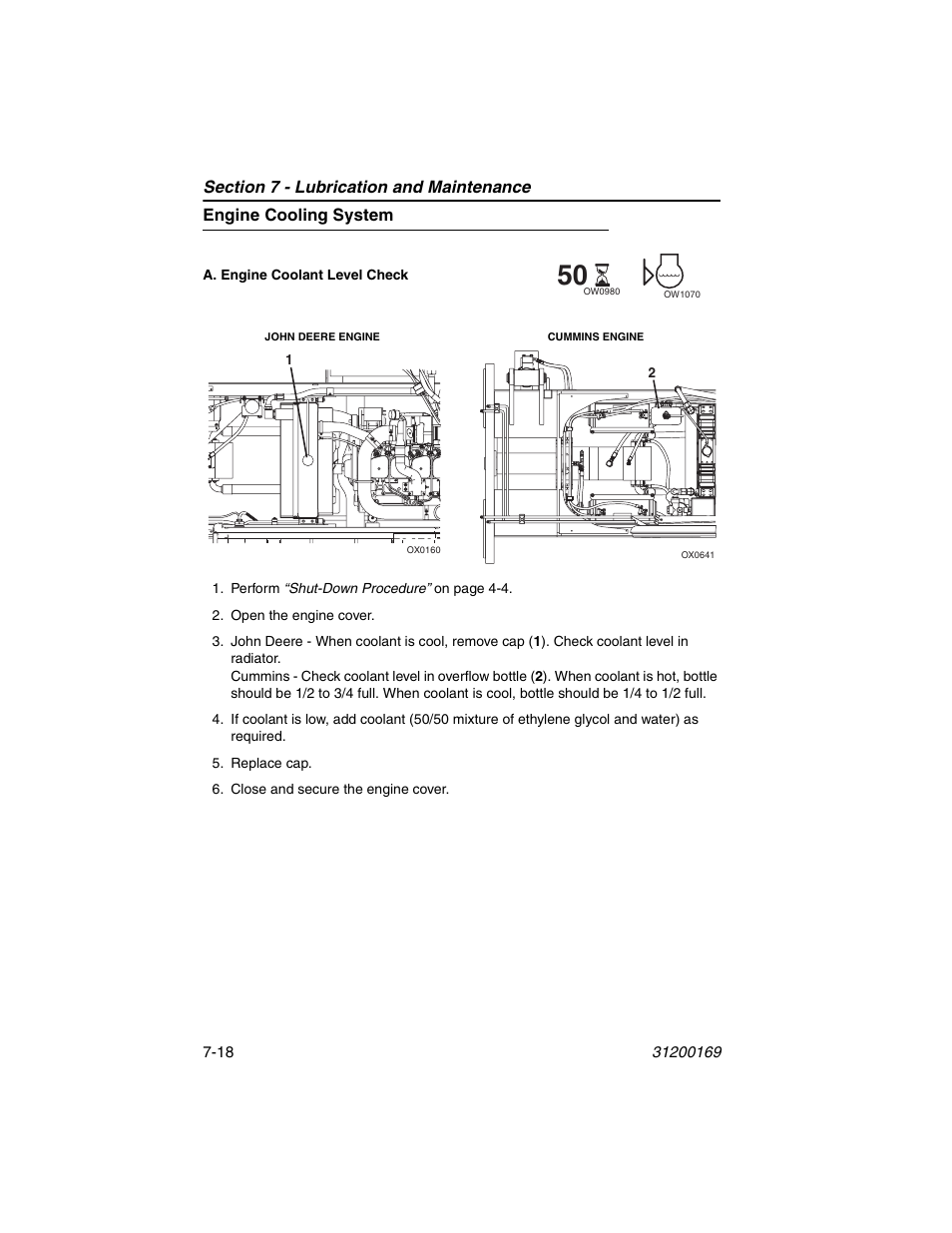 Engine cooling system, Engine cooling system -18 | JLG 534D-9 Operator Manual User Manual | Page 126 / 142