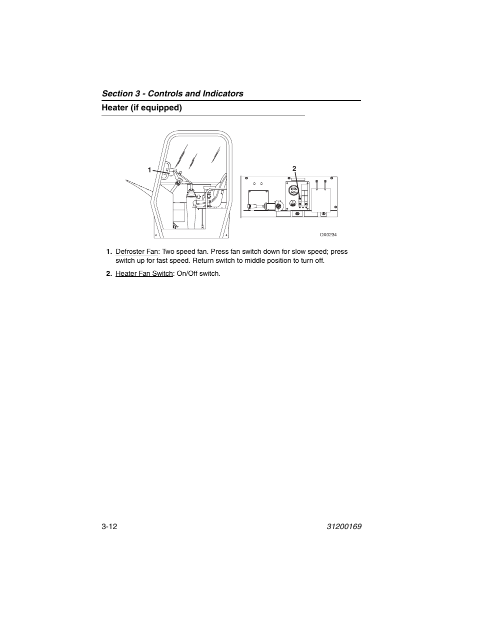 Heater (if equipped), Heater (if equipped) -12 | JLG 534D-9 Operator Manual User Manual | Page 46 / 142
