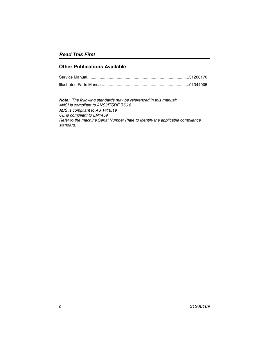 JLG 534D-9 Operator Manual User Manual | Page 6 / 142