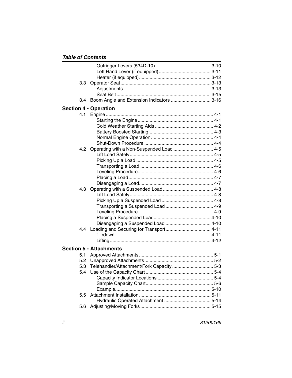 JLG 534D-9 Operator Manual User Manual | Page 8 / 142