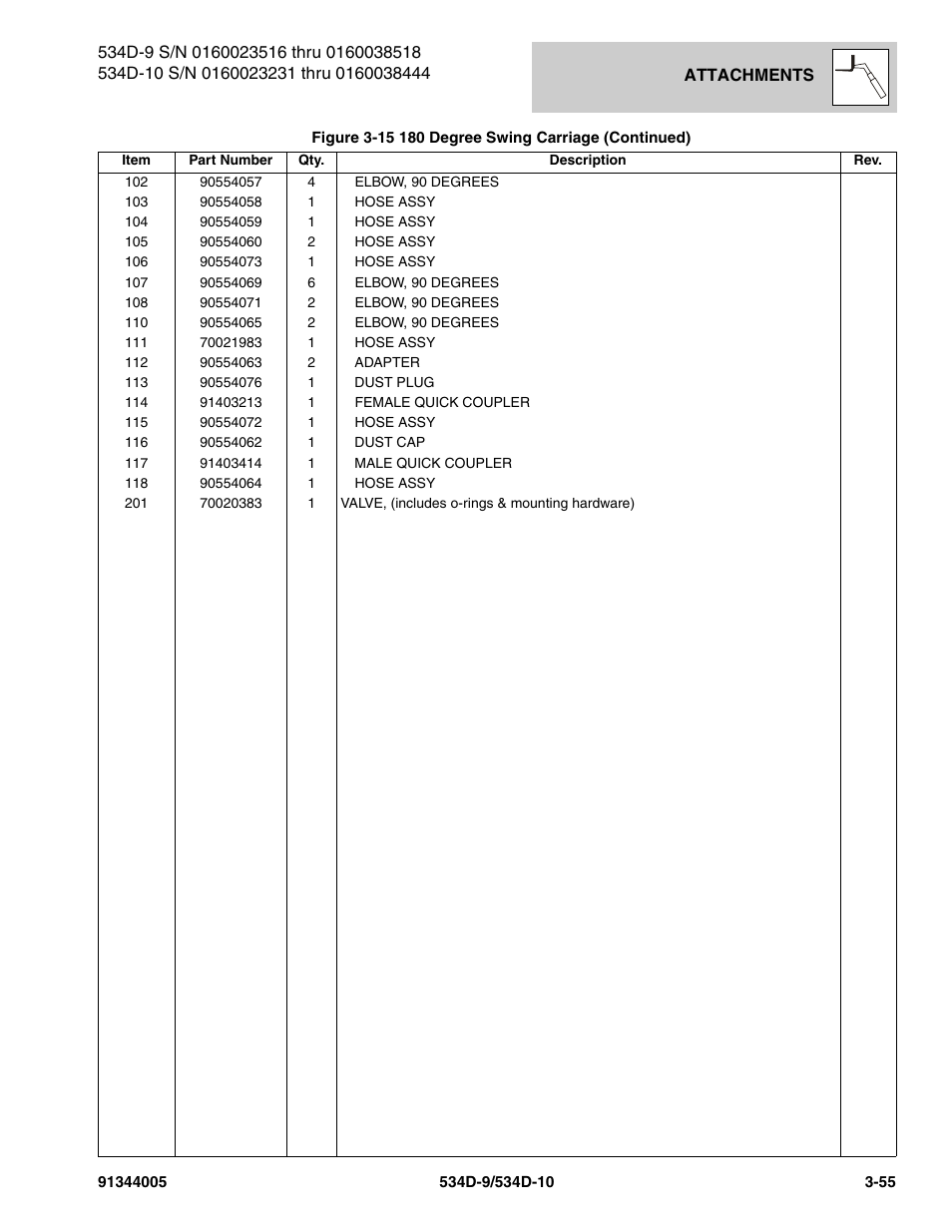 JLG 534D-10 Parts Manual User Manual | Page 119 / 842