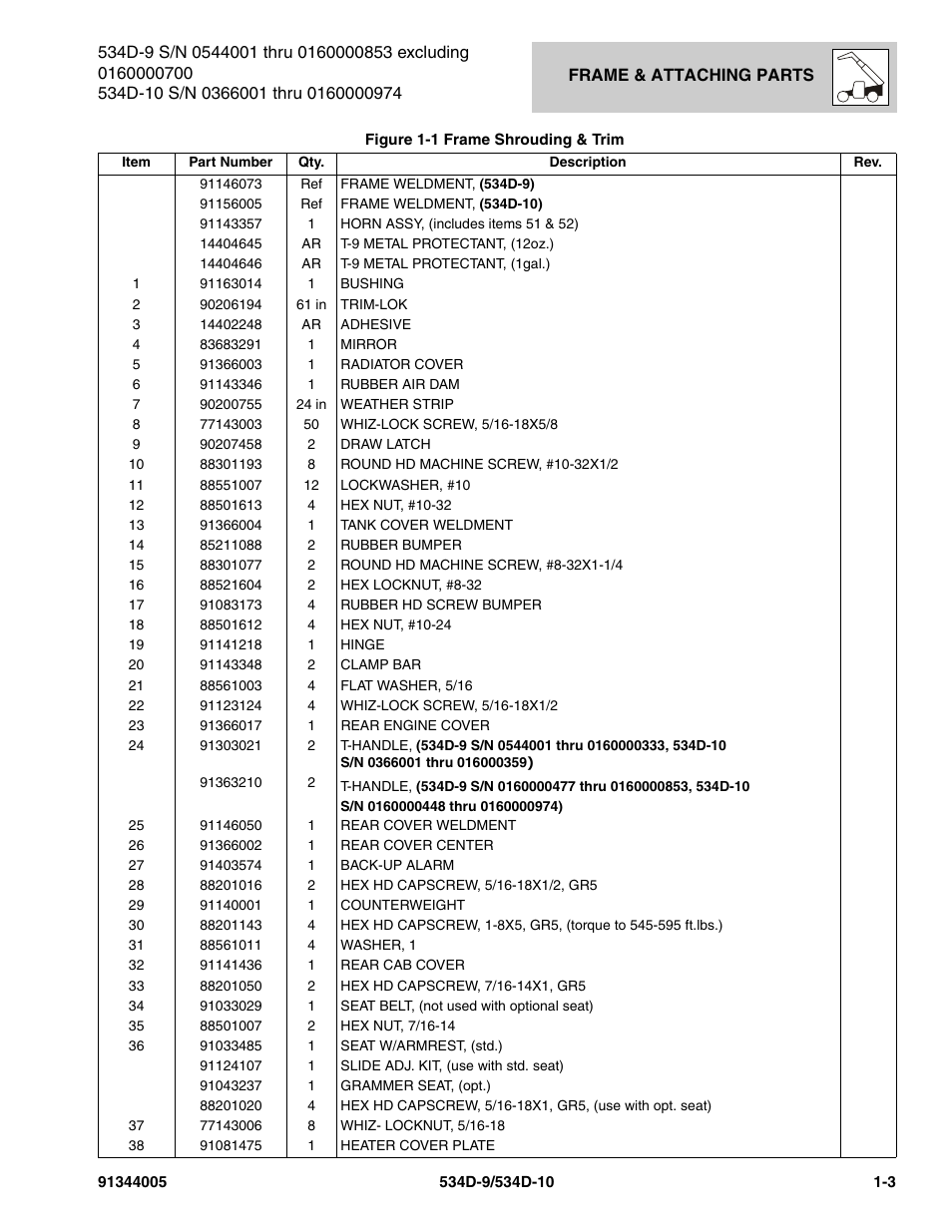 JLG 534D-10 Parts Manual User Manual | Page 13 / 842