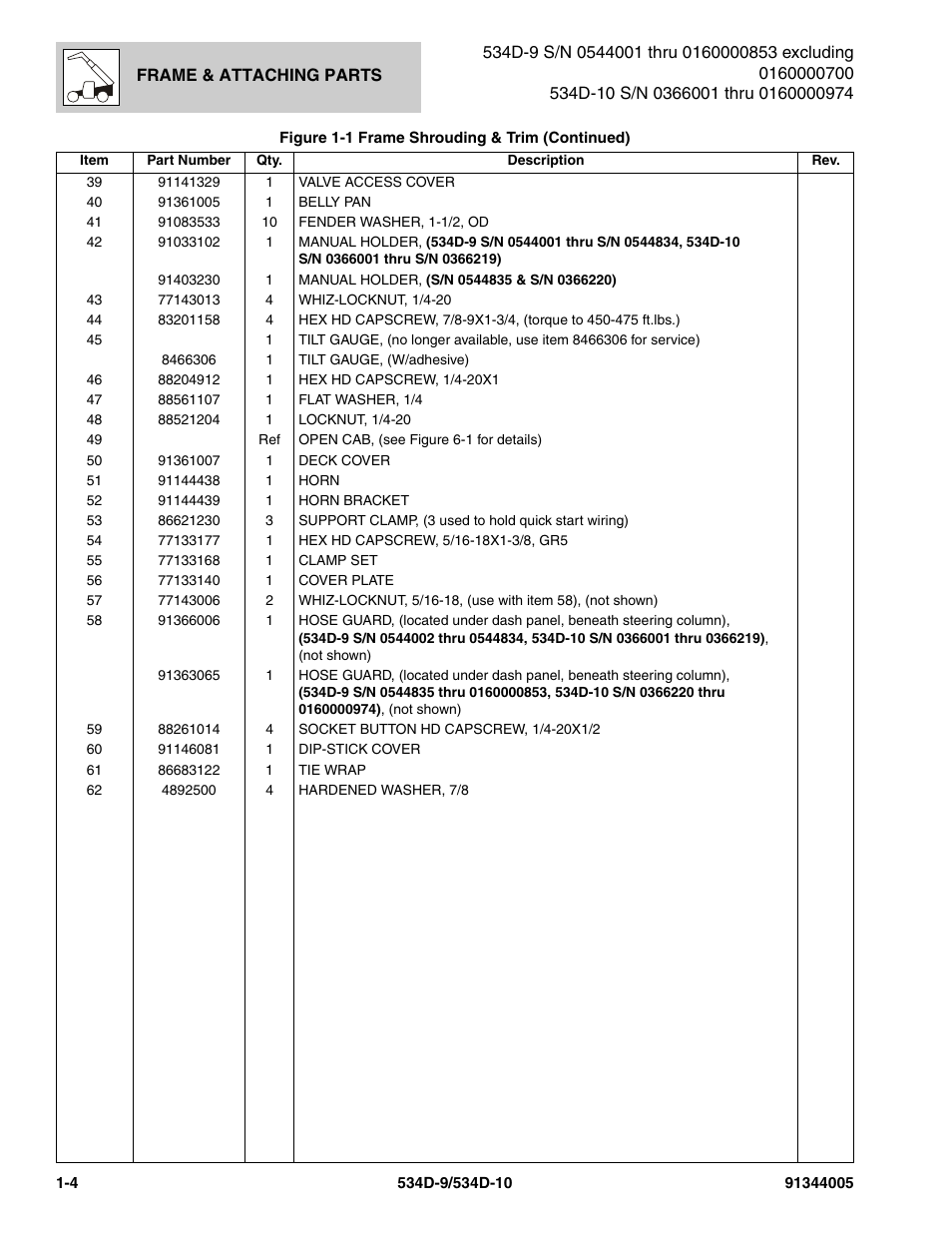 JLG 534D-10 Parts Manual User Manual | Page 14 / 842