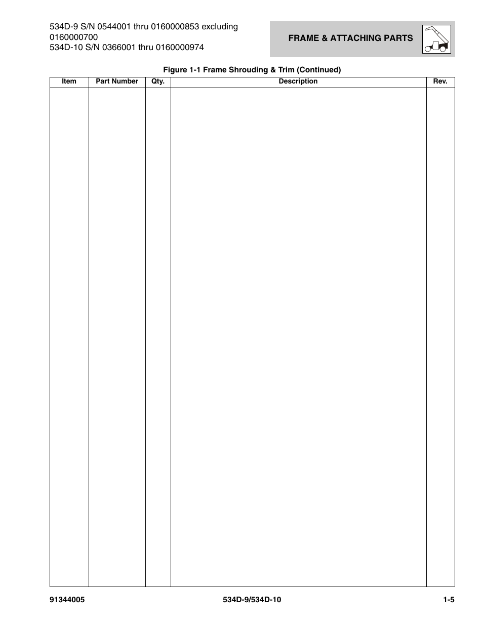 JLG 534D-10 Parts Manual User Manual | Page 15 / 842