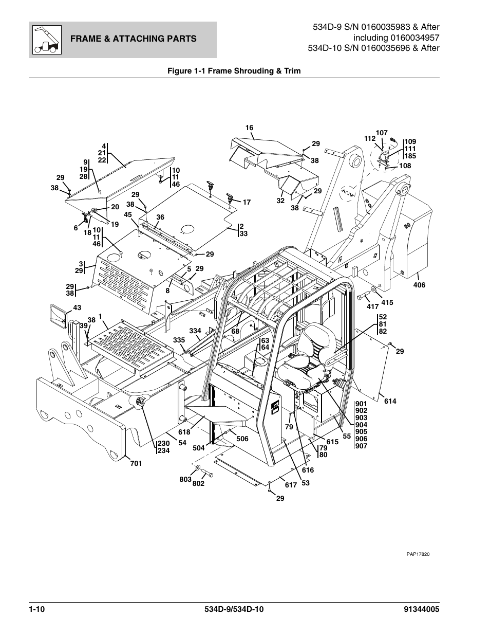 JLG 534D-10 Parts Manual User Manual | Page 20 / 842