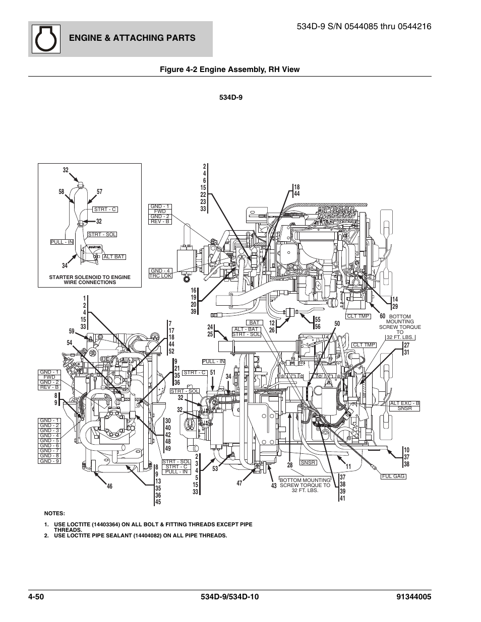 Engine & attaching parts | JLG 534D-10 Parts Manual User Manual | Page 200 / 842