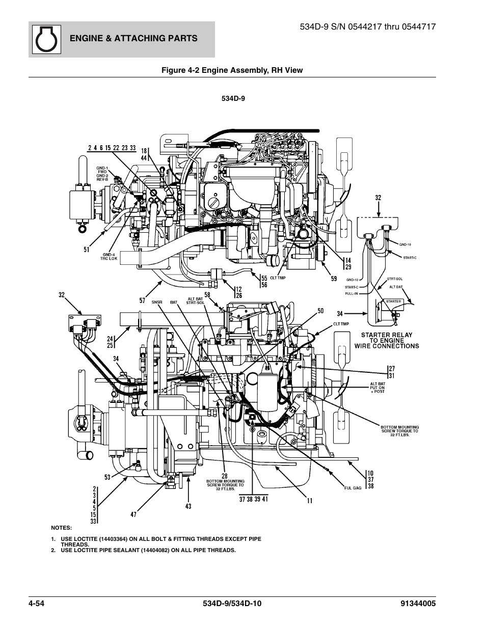 Engine & attaching parts | JLG 534D-10 Parts Manual User Manual | Page 204 / 842