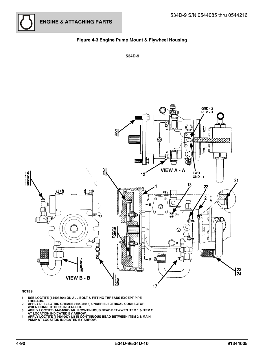 Engine & attaching parts | JLG 534D-10 Parts Manual User Manual | Page 240 / 842