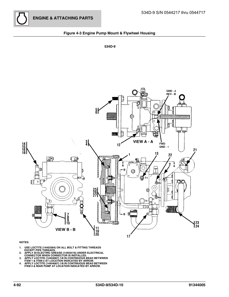 Engine & attaching parts | JLG 534D-10 Parts Manual User Manual | Page 242 / 842