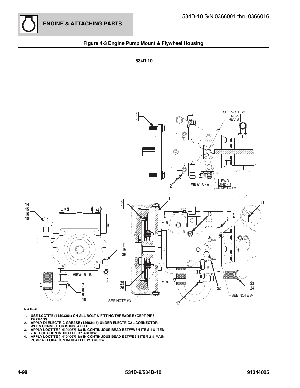 Engine & attaching parts | JLG 534D-10 Parts Manual User Manual | Page 248 / 842