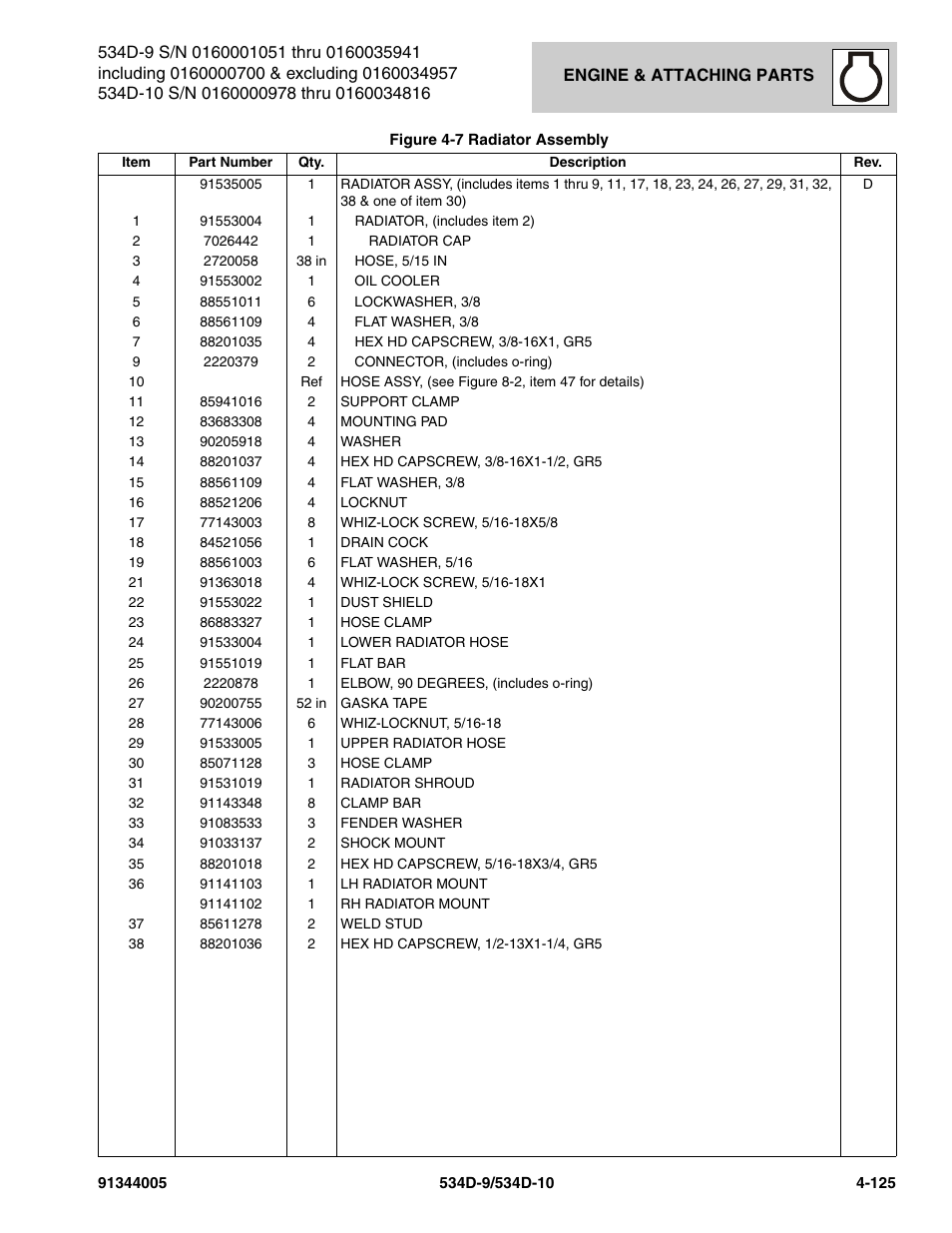 JLG 534D-10 Parts Manual User Manual | Page 275 / 842