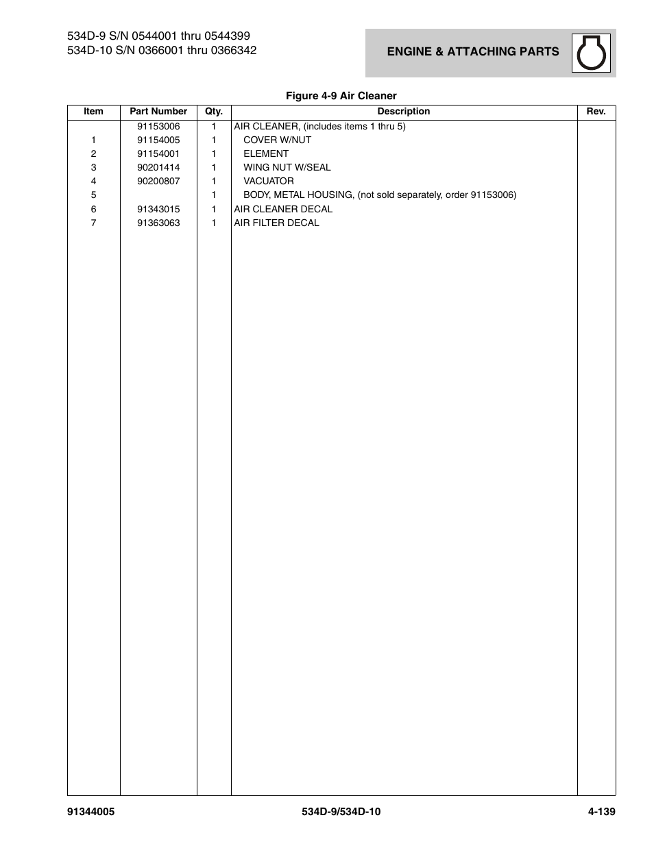 JLG 534D-10 Parts Manual User Manual | Page 289 / 842