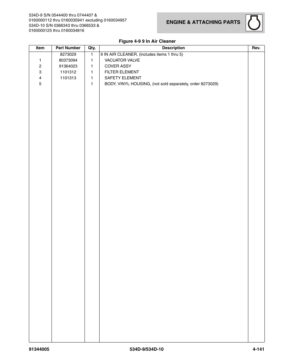 JLG 534D-10 Parts Manual User Manual | Page 291 / 842