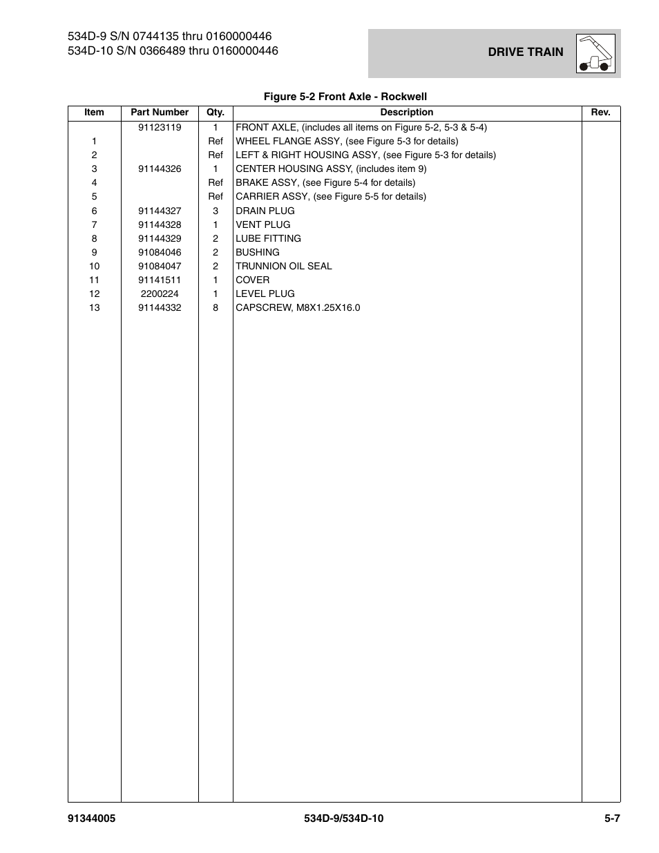 JLG 534D-10 Parts Manual User Manual | Page 307 / 842