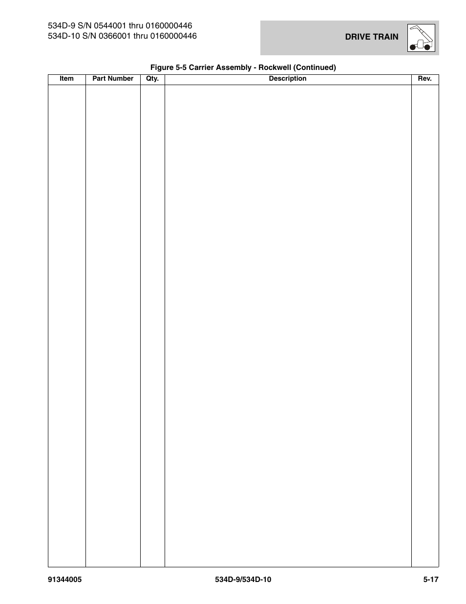 JLG 534D-10 Parts Manual User Manual | Page 317 / 842