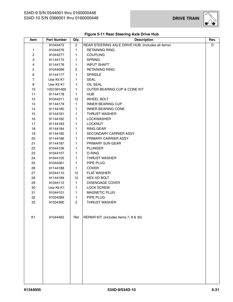 JLG 534D-10 Parts Manual User Manual | Page 331 / 842