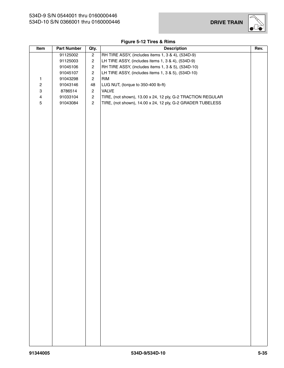 JLG 534D-10 Parts Manual User Manual | Page 335 / 842