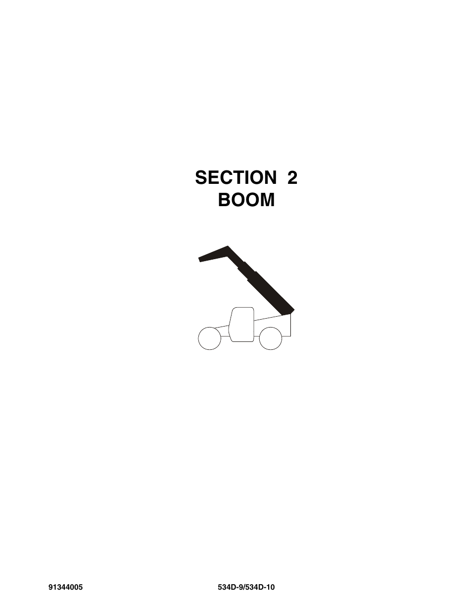 Section 2 boom, Section 2, Boom -1 | JLG 534D-10 Parts Manual User Manual | Page 41 / 842