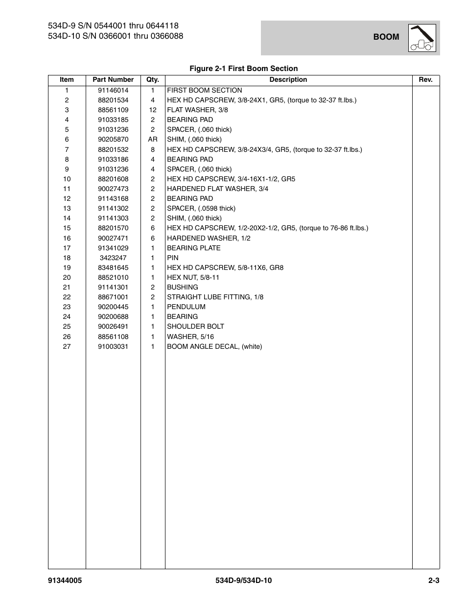 JLG 534D-10 Parts Manual User Manual | Page 43 / 842