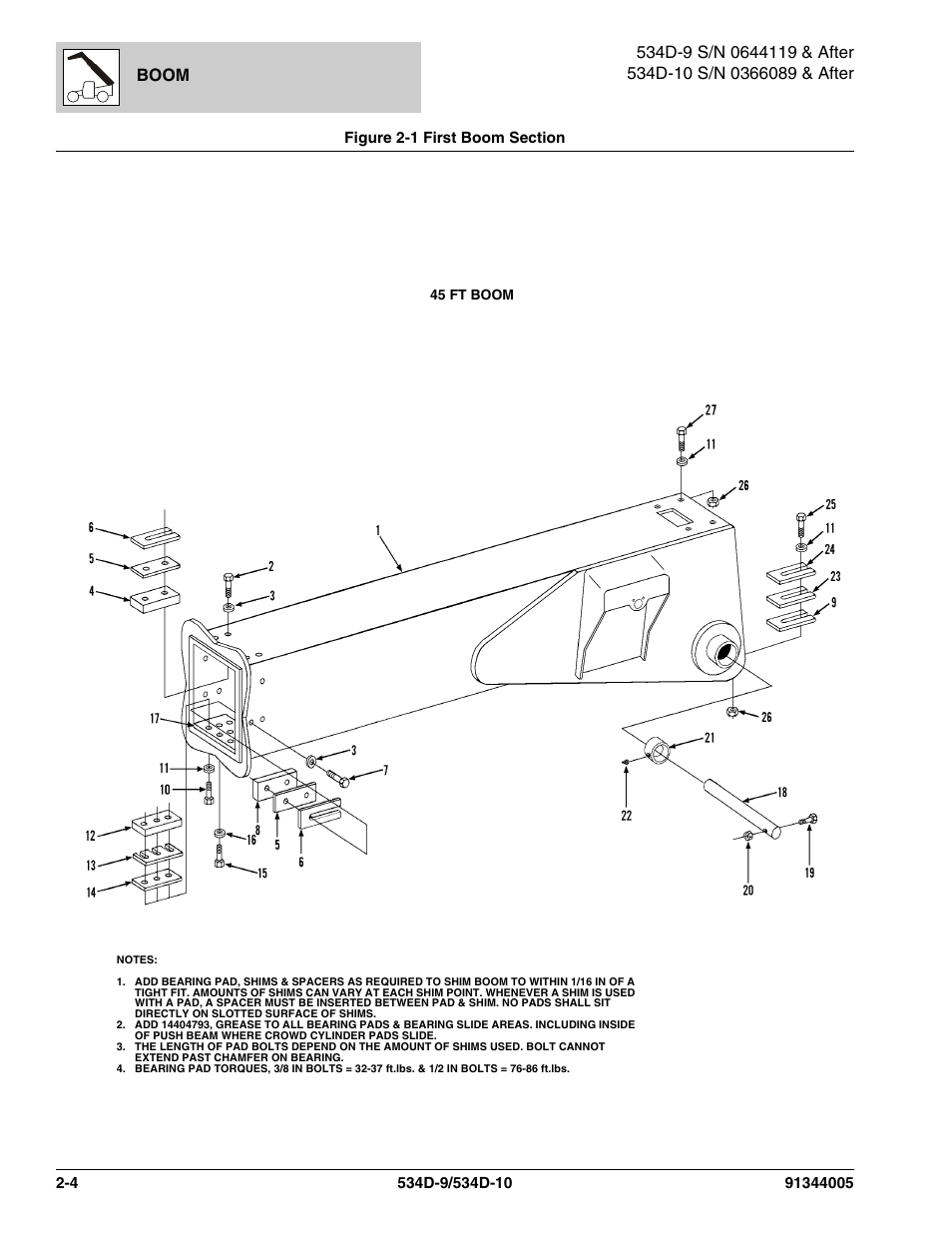 Boom | JLG 534D-10 Parts Manual User Manual | Page 44 / 842