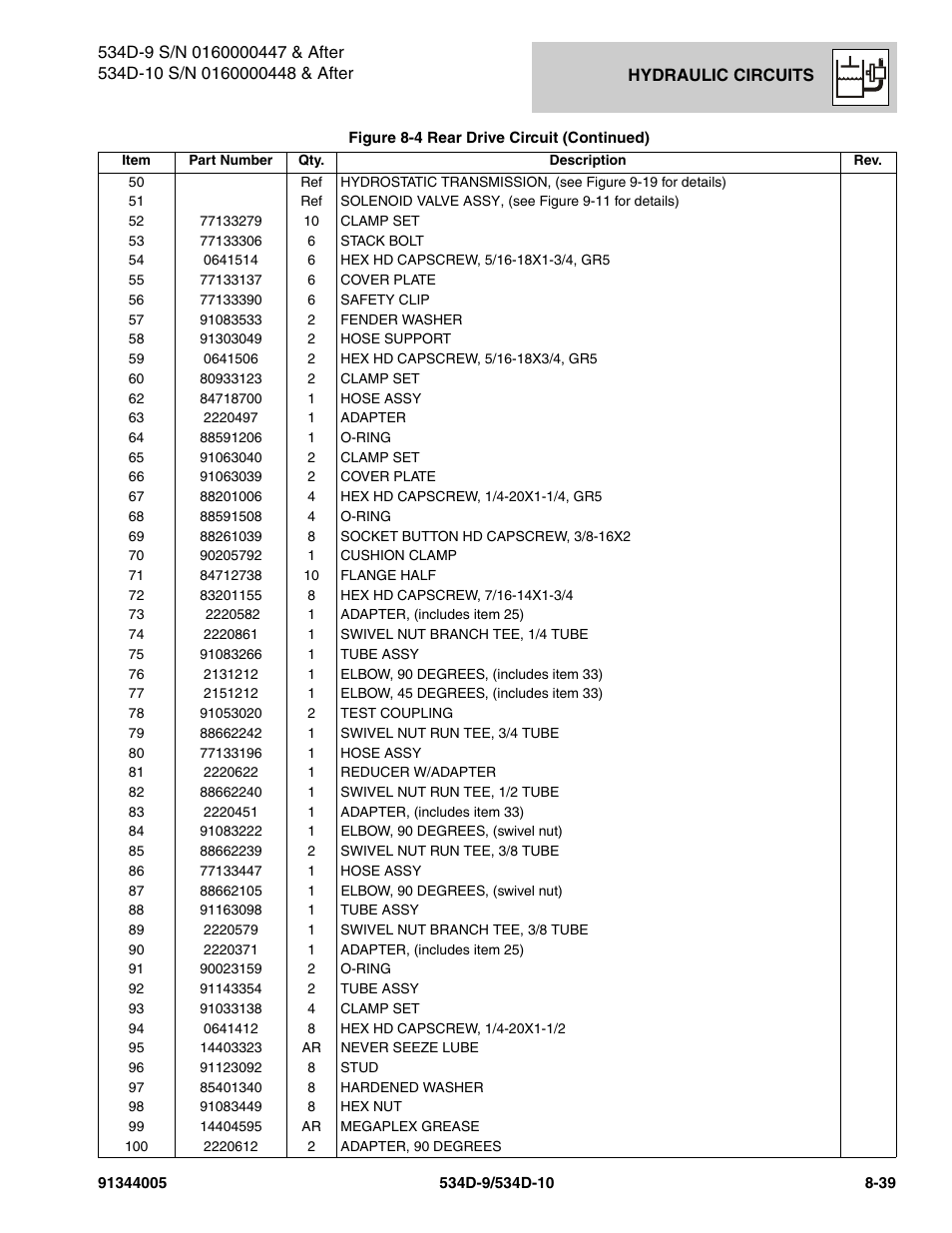 JLG 534D-10 Parts Manual User Manual | Page 449 / 842