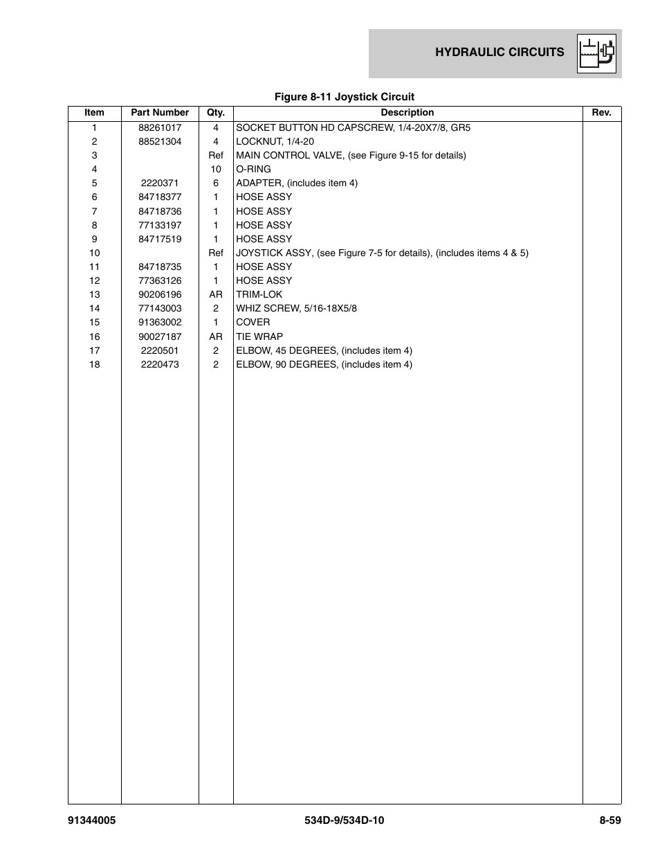 JLG 534D-10 Parts Manual User Manual | Page 469 / 842