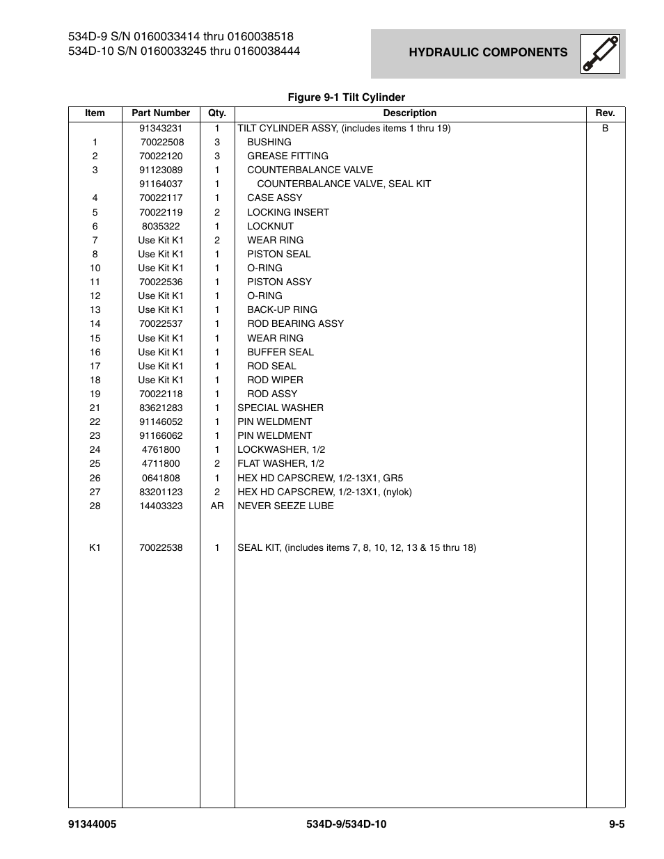 JLG 534D-10 Parts Manual User Manual | Page 493 / 842