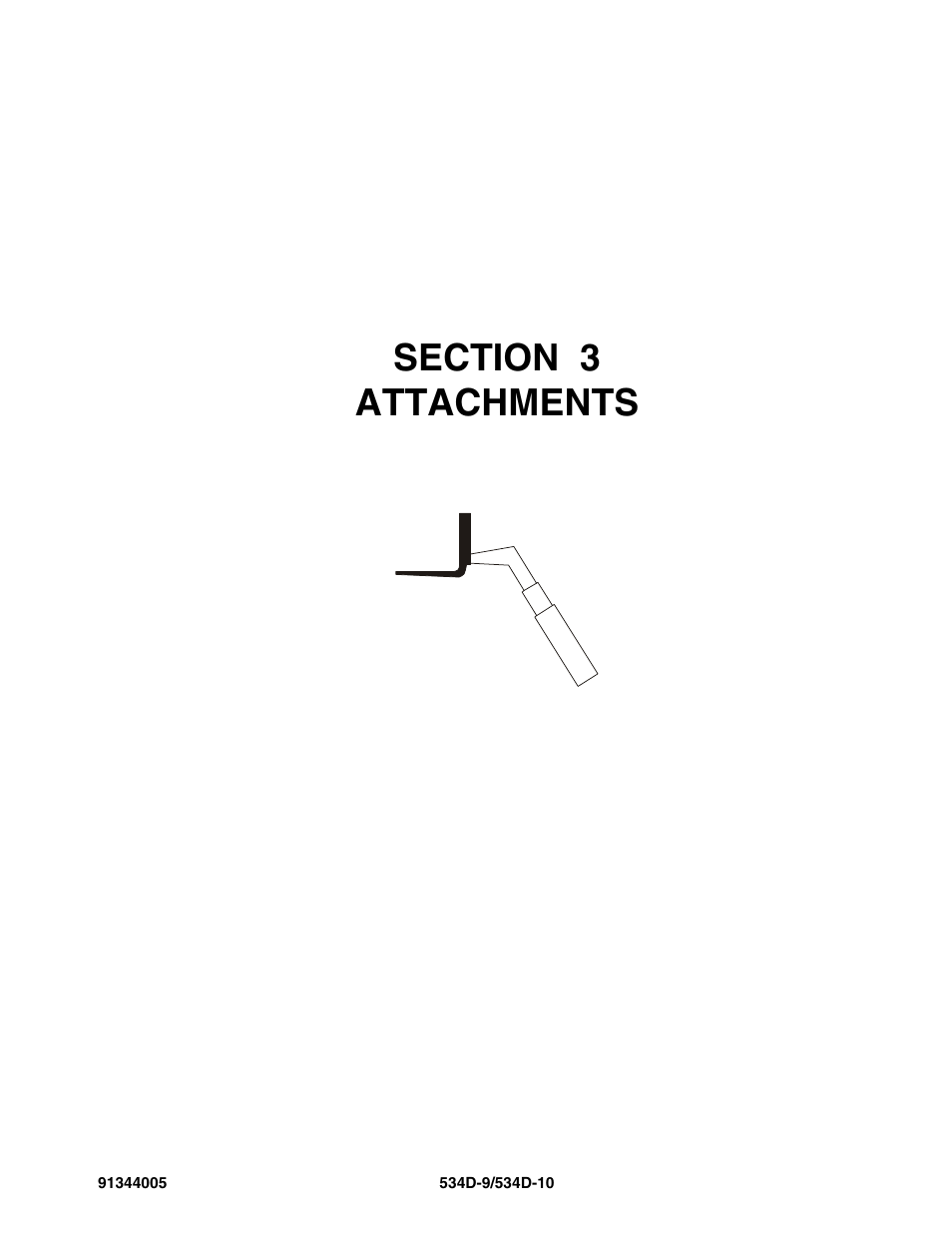 Section 3 attachments, Section 3, Attachments -1 | JLG 534D-10 Parts Manual User Manual | Page 65 / 842