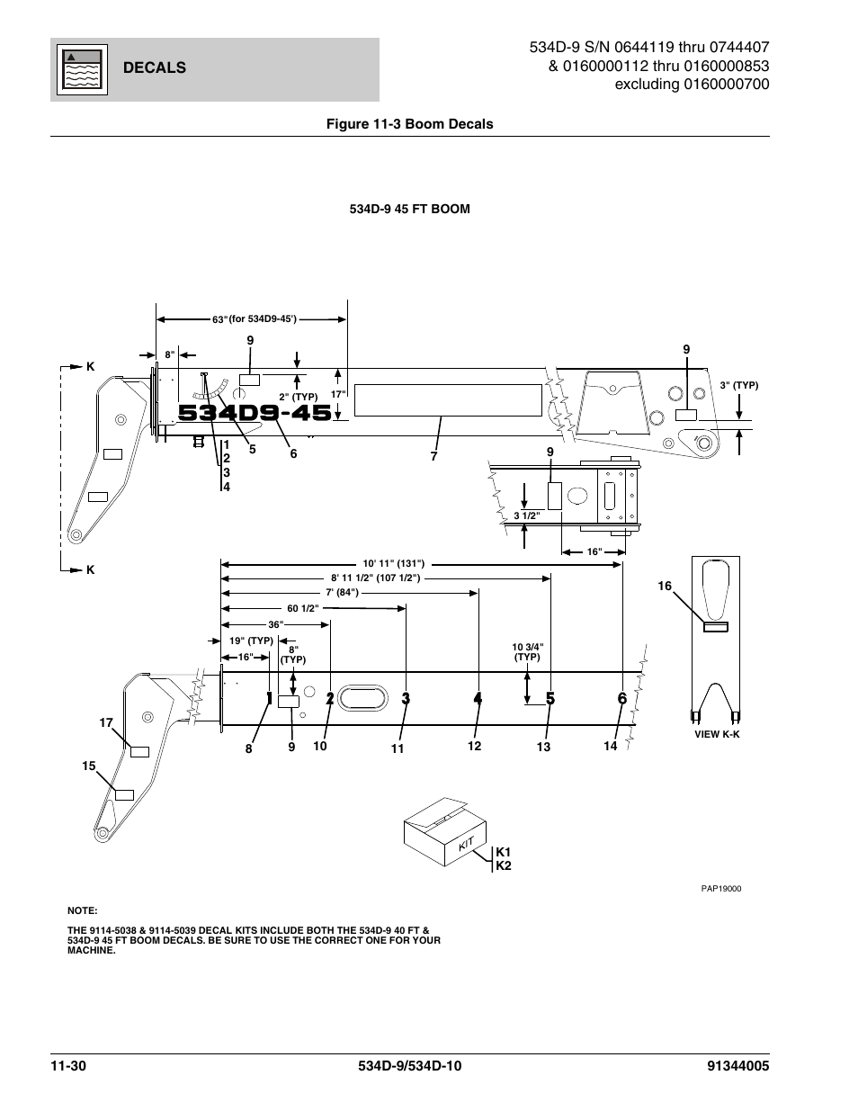 Decals | JLG 534D-10 Parts Manual User Manual | Page 650 / 842