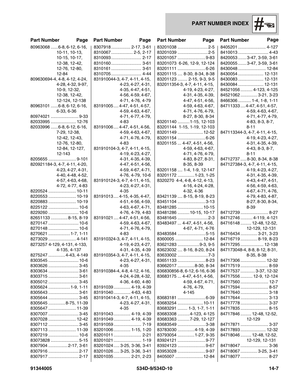 JLG 534D-10 Parts Manual User Manual | Page 825 / 842