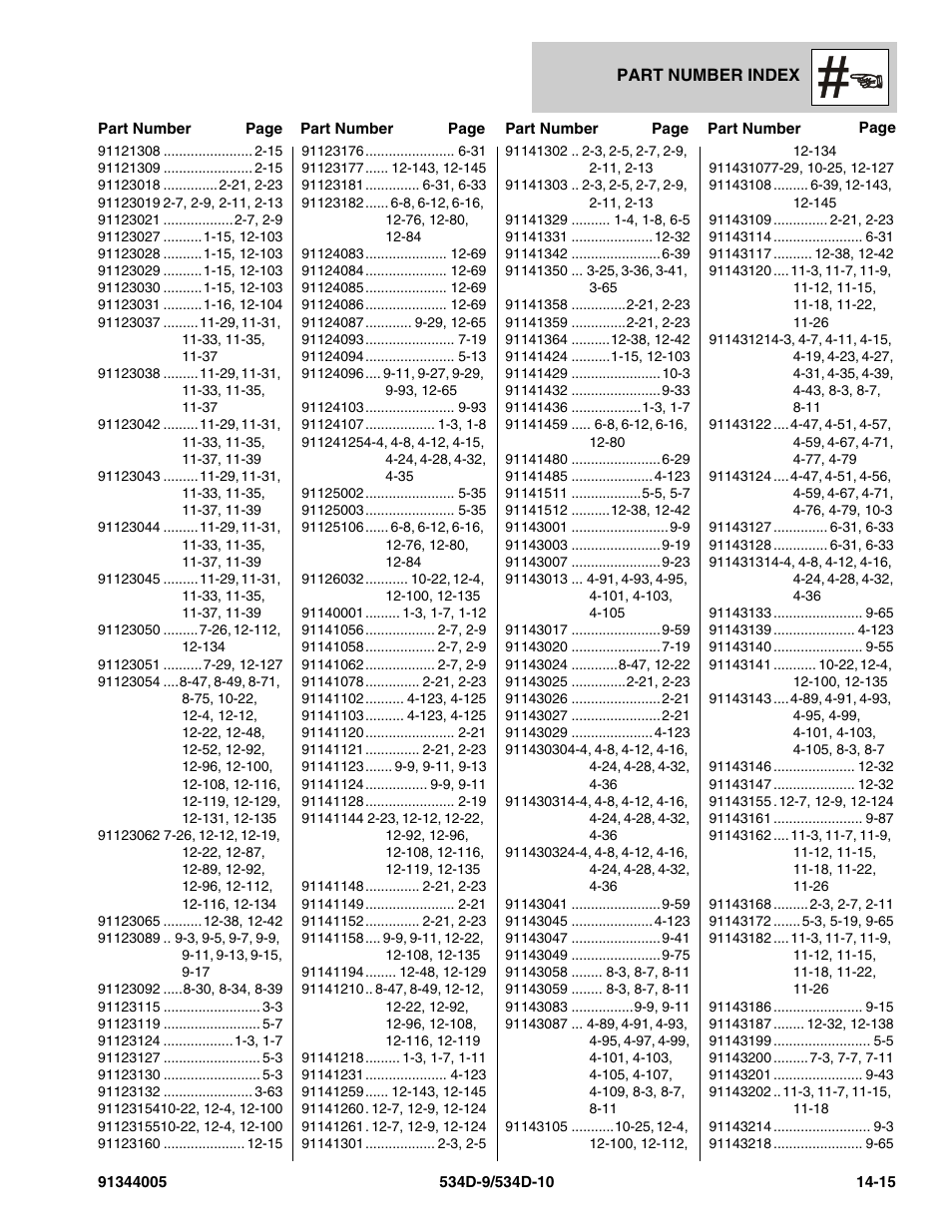 JLG 534D-10 Parts Manual User Manual | Page 833 / 842