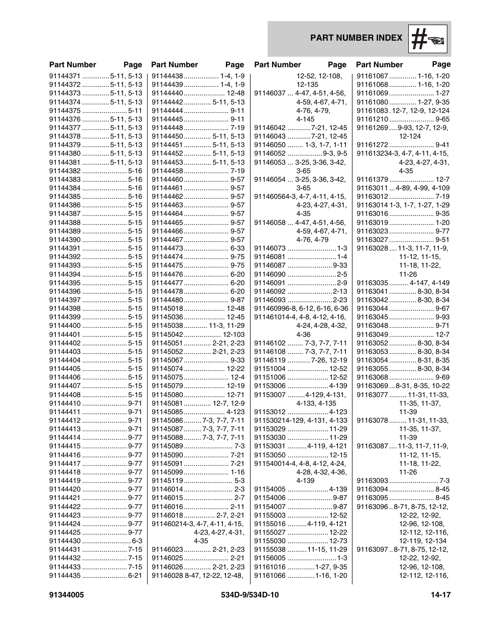 JLG 534D-10 Parts Manual User Manual | Page 835 / 842