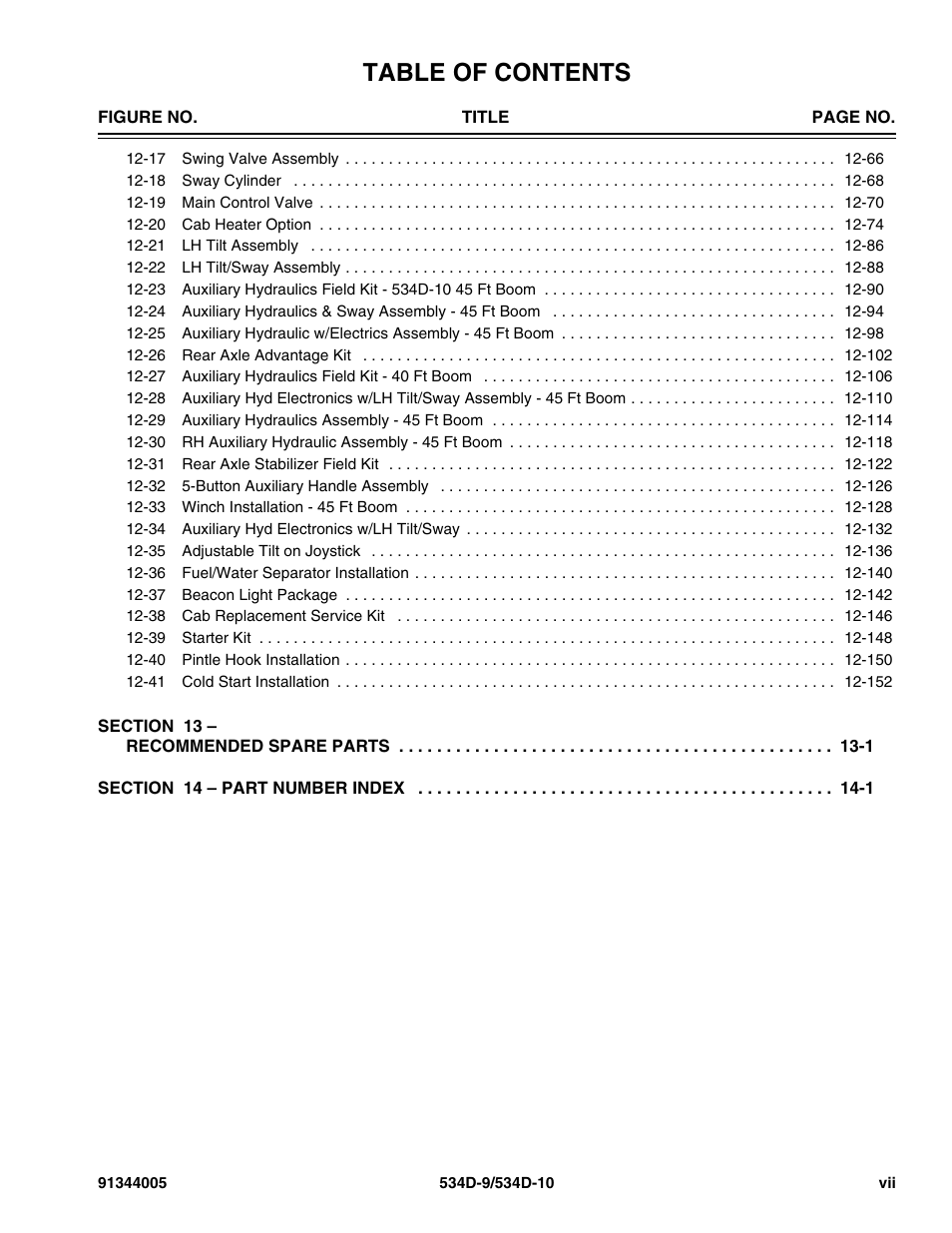 JLG 534D-10 Parts Manual User Manual | Page 9 / 842