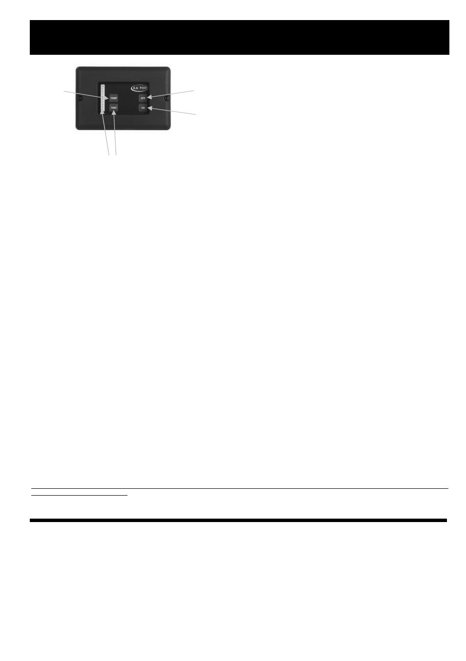Kastor CC 10 Control panel User Manual | 5 pages