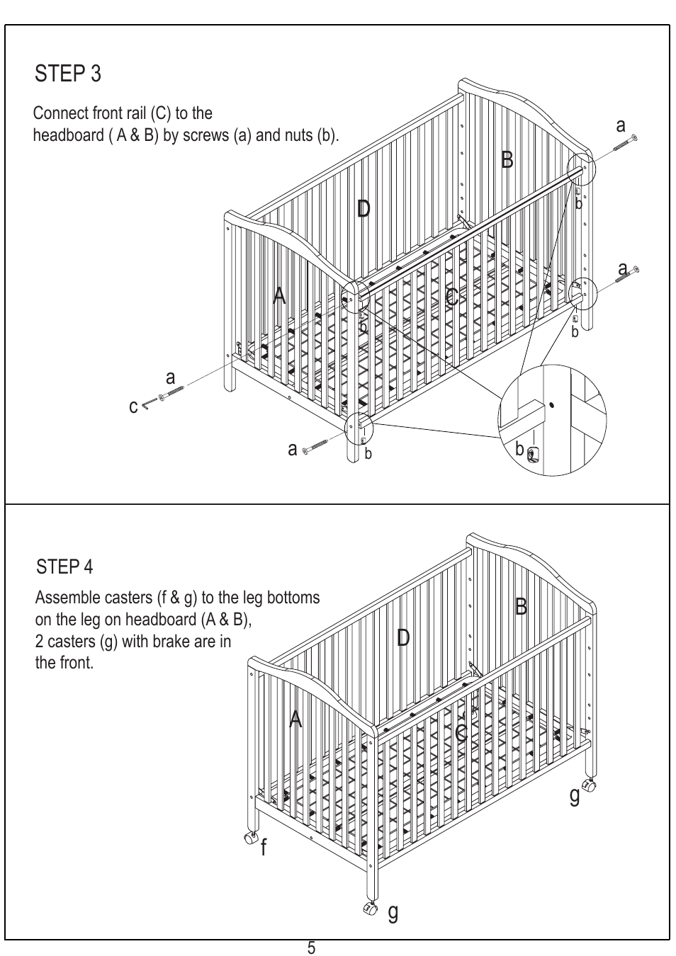 Step 3, Da b c | Orbelle JENNY User Manual | Page 5 / 7