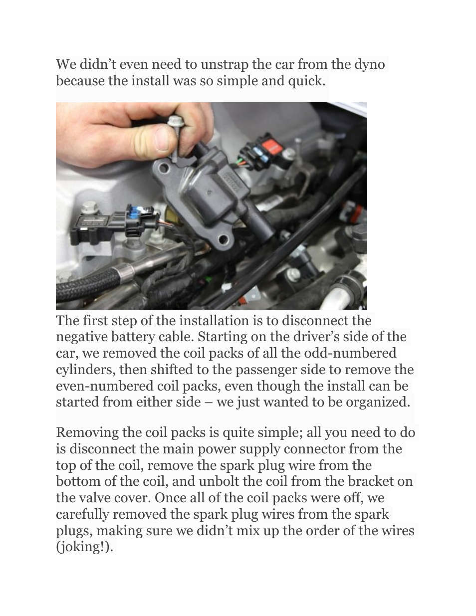Performance Distributors GM LS/VORTEC SOS Coils User Manual | Page 6 / 10