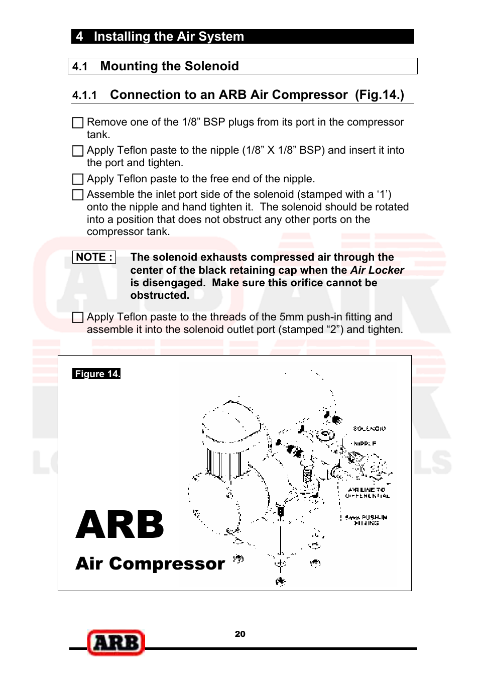 Air compressor | ARB RD139 User Manual | Page 22 / 36