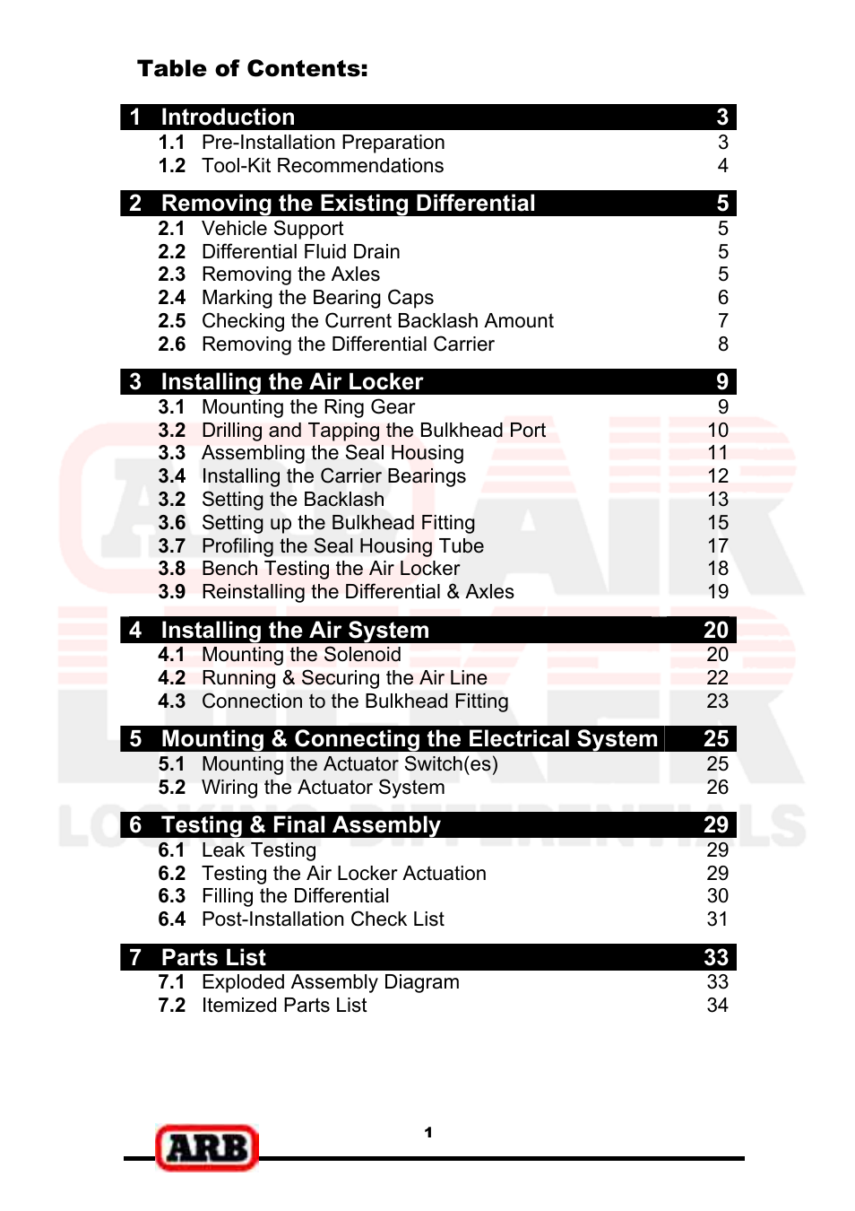 ARB RD139 User Manual | Page 3 / 36