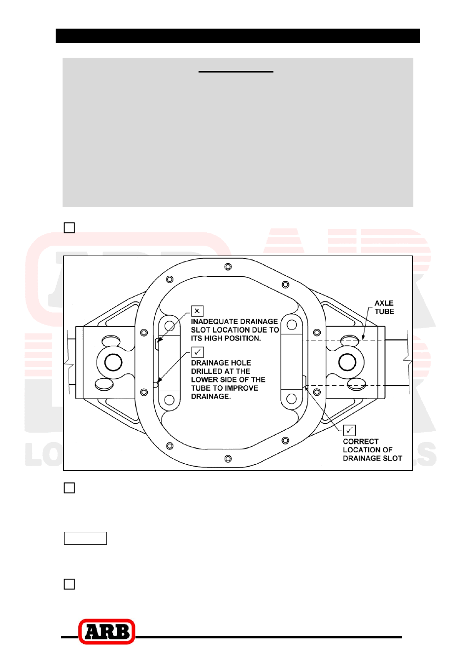 2 removing the existing differential, Important | ARB RD93 User Manual | Page 11 / 34