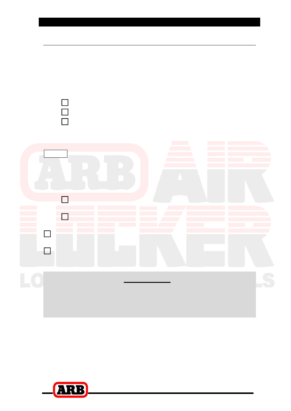 4 installing the air system, Connection to an alternate air source, Important | ARB RD93 User Manual | Page 22 / 34