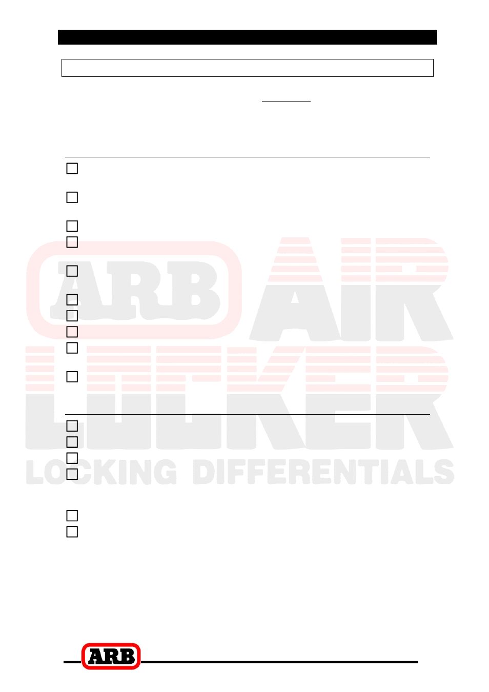 2 removing the existing differential, Tool-kit recommendations, Tools | Supplies | ARB RD93 User Manual | Page 6 / 34