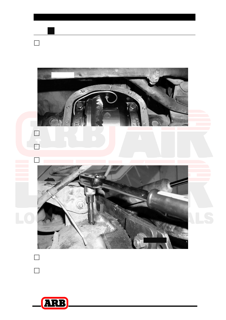 3 installing the air locker, Port location on the live axle housing | ARB RD100 User Manual | Page 20 / 46